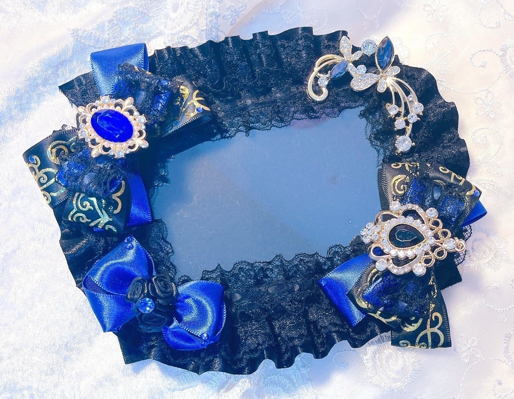 青黒ケースデコ　b7サイズ