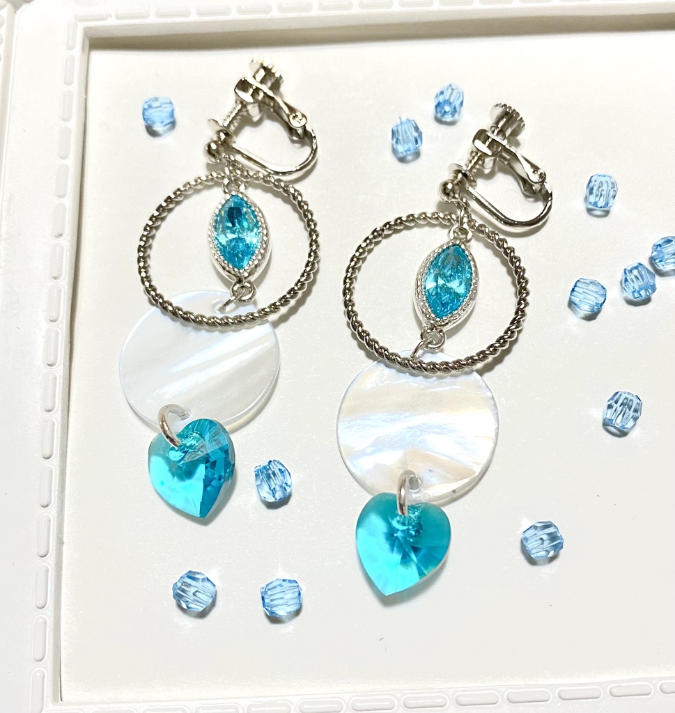 【一点物】ターコイズの瞳〜イヤリング・ピアス