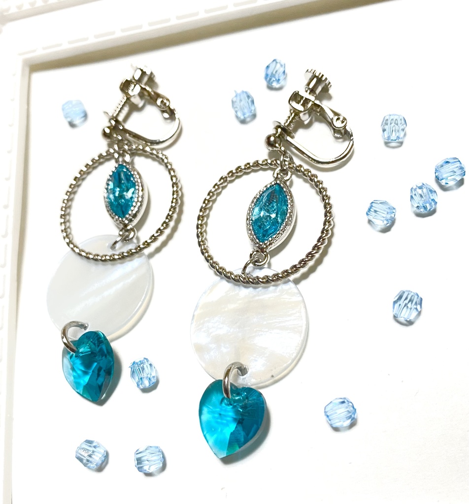 【一点物】ターコイズの瞳〜イヤリング・ピアス