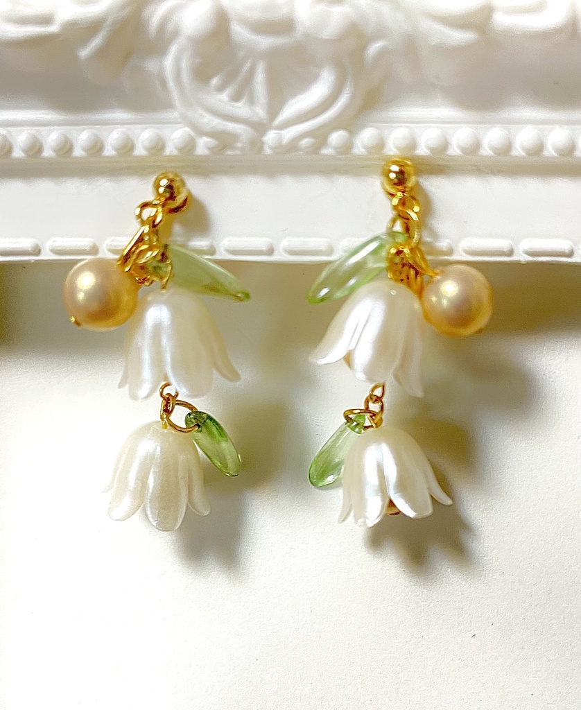 10mm x 10mm すずらんイヤリング 【公式通販】