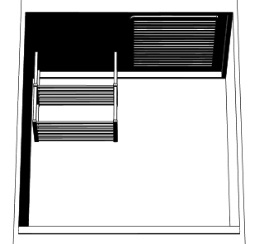 ワンルームのミニキッチン クリスタ用3D素材データcs3o