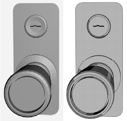 ドアクローザーつき玄関ドア クリスタ用3D素材データcs3o