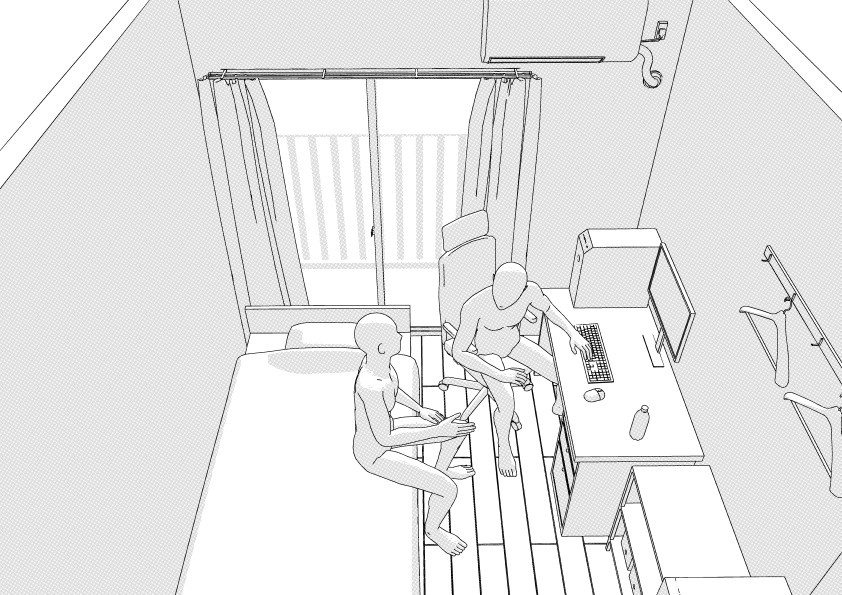 学生向けワンルーム クリスタ用3D素材データcs3o