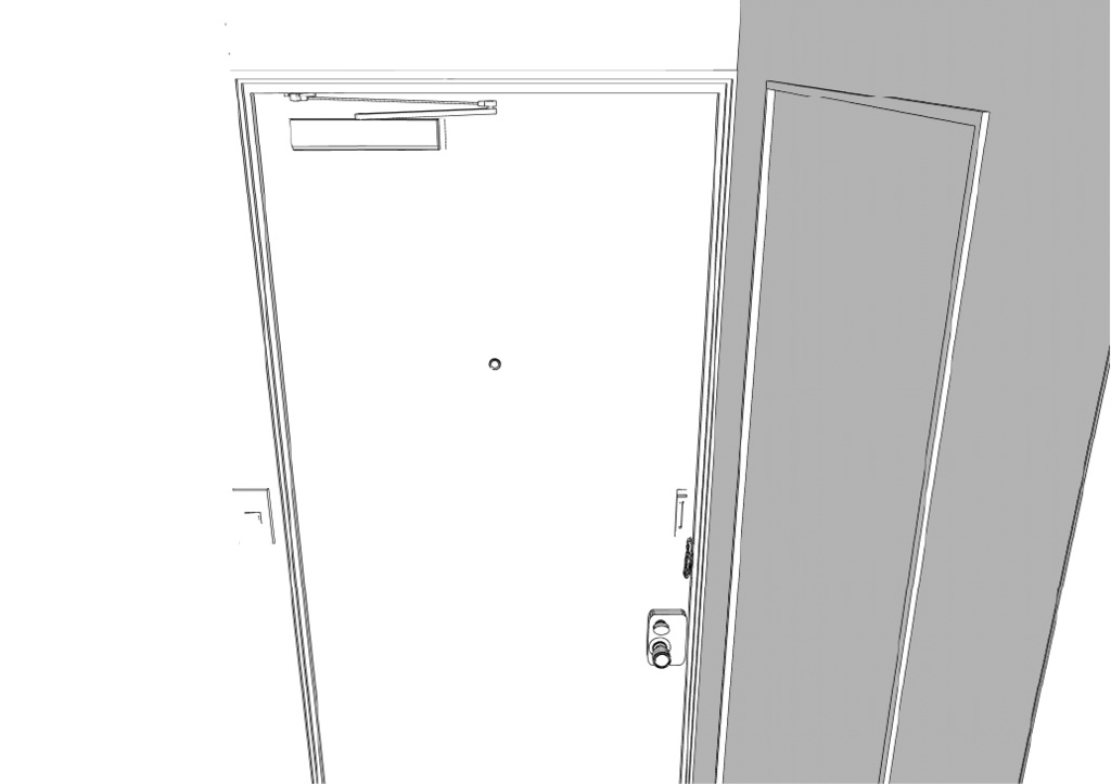 ミニマリストのワンルーム クリスタ用3D素材データcs3o