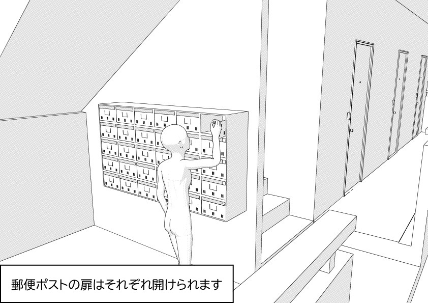 階数を選べるマンションの外観 クリスタ用3D素材データcs3o