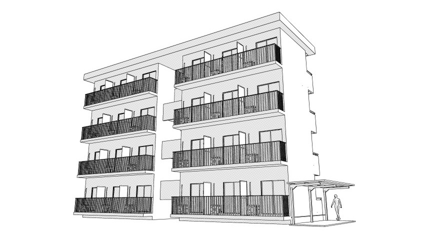 階数を選べるマンションの外観 クリスタ用3D素材データcs3o