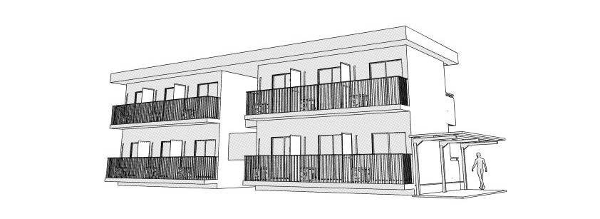 階数を選べるマンションの外観 クリスタ用3D素材データcs3o