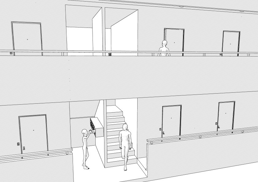 階数を選べるマンションの外観 クリスタ用3D素材データcs3o