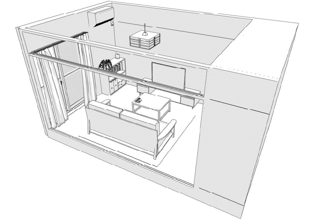 築古団地-2DK クリスタ用3D素材データcs3o