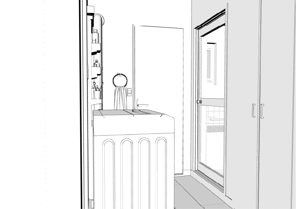 築古団地-2DK クリスタ用3D素材データcs3o