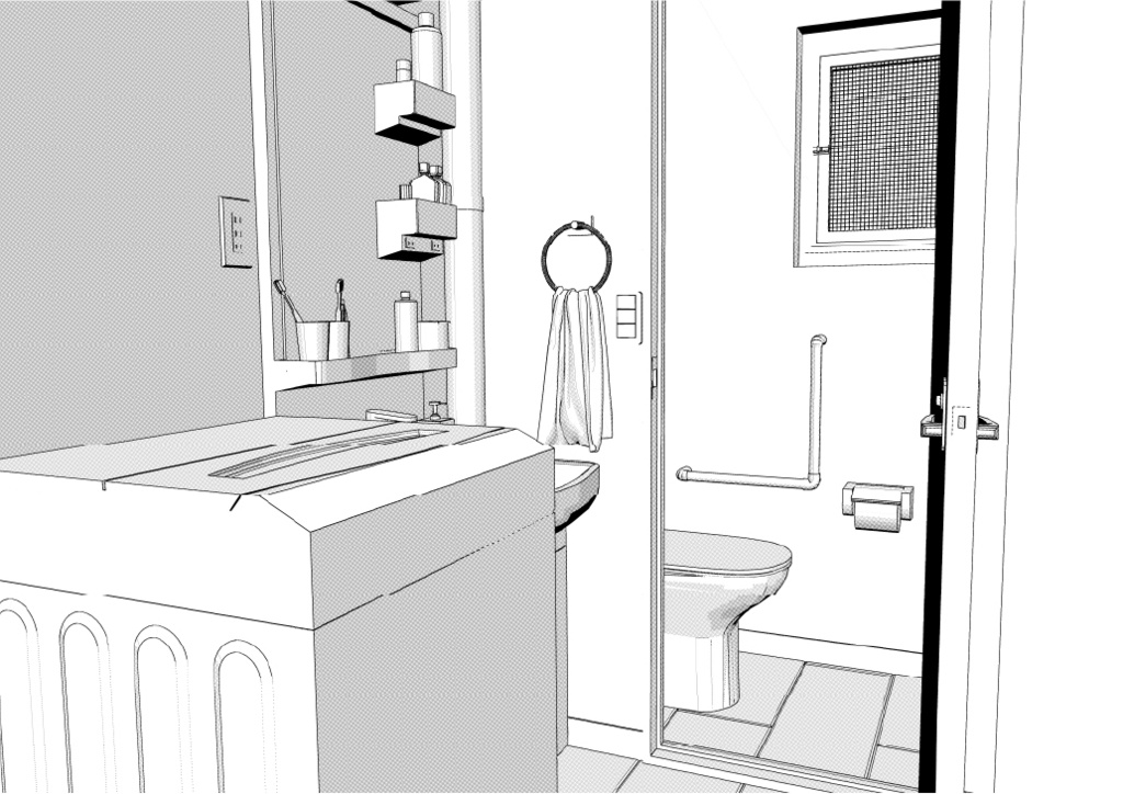 築古団地-2DK クリスタ用3D素材データcs3o