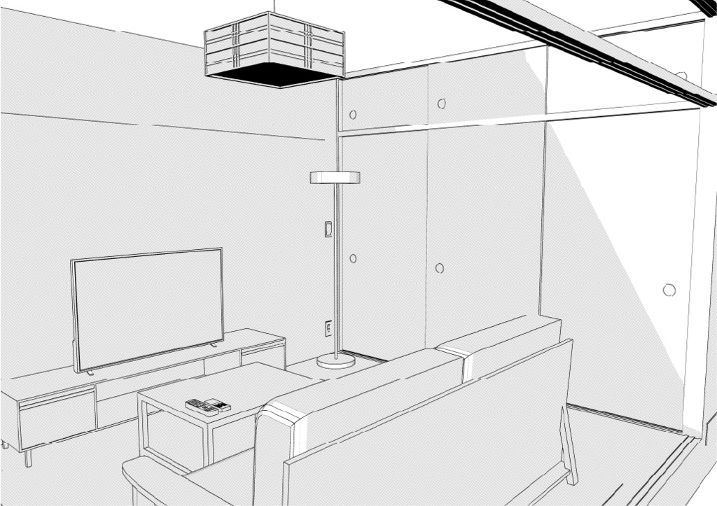 築古団地-2DK クリスタ用3D素材データcs3o