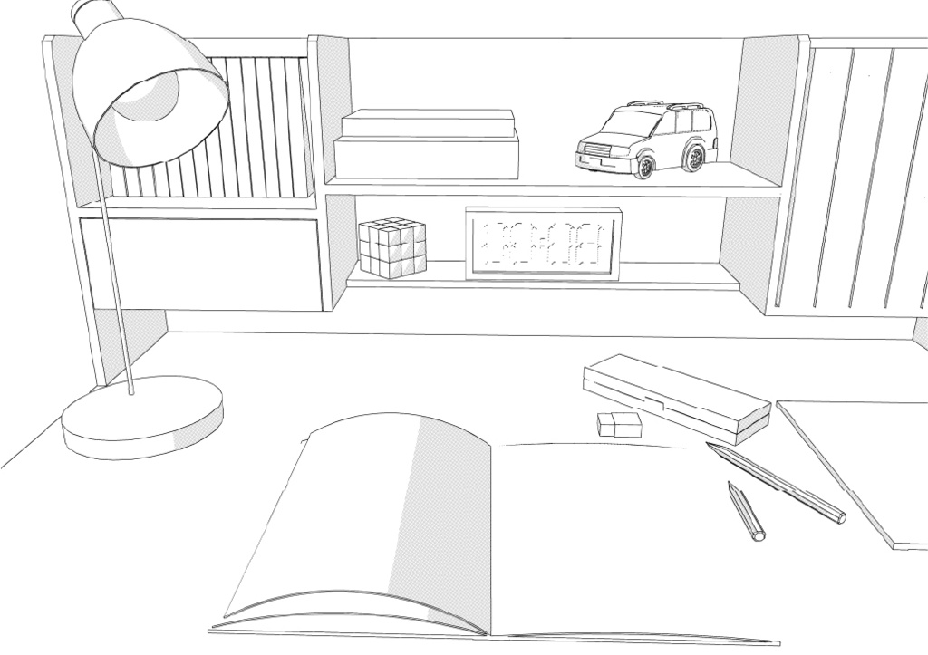 築古団地-2LDK クリスタ用3D素材データcs3o