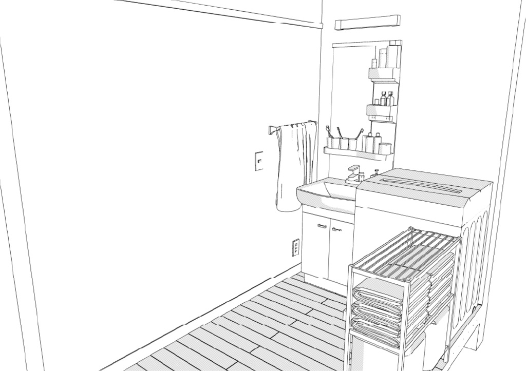 築古団地-2LDK クリスタ用3D素材データcs3o