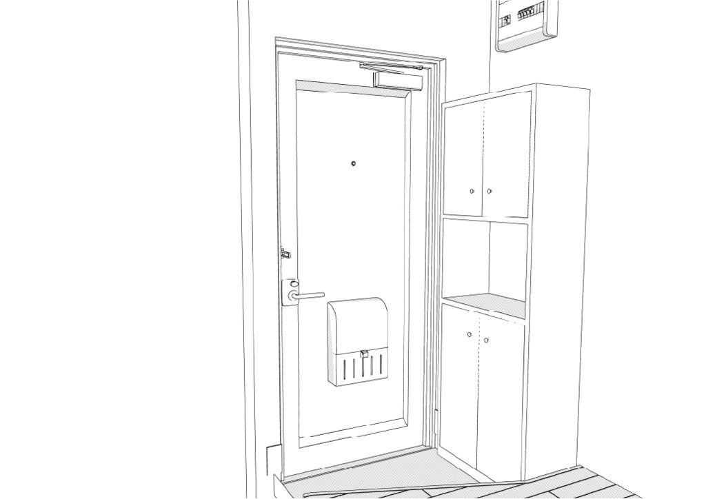 築古団地-2LDK クリスタ用3D素材データcs3o
