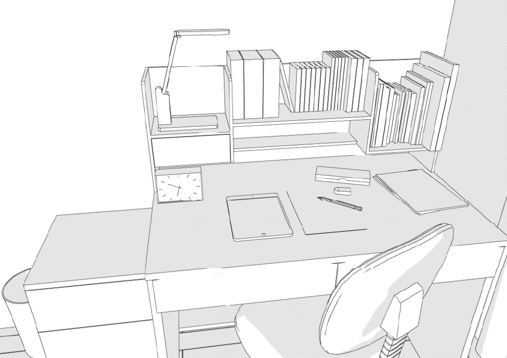 築古団地-2LDK クリスタ用3D素材データcs3o