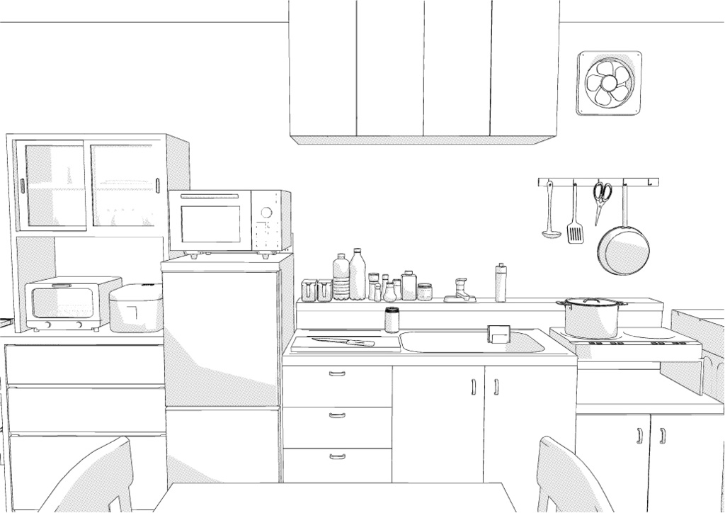 築古団地-1DK クリスタ用3D素材データcs3o