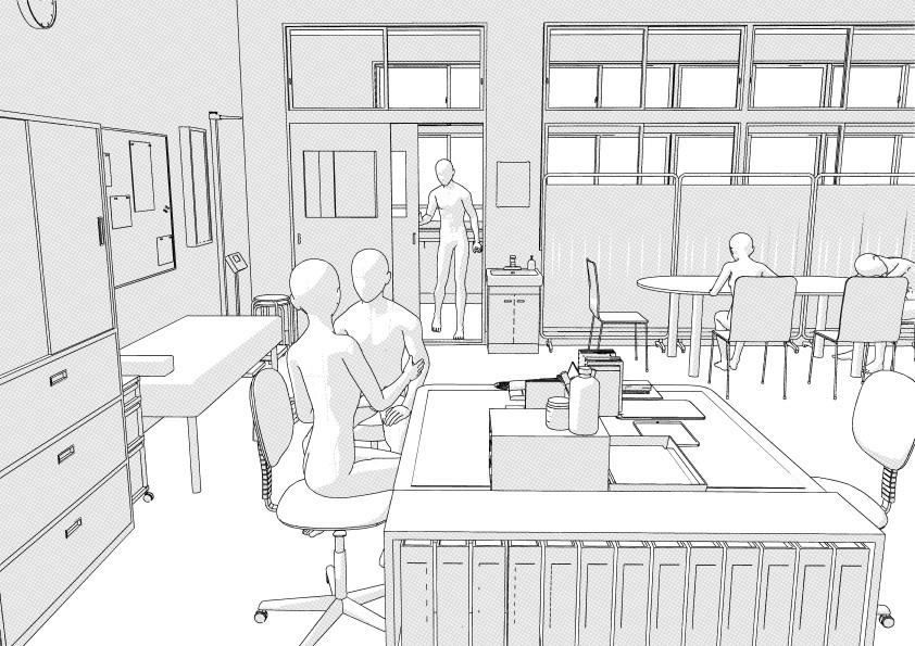学校の保健室 クリスタ用3D素材データcs3o
