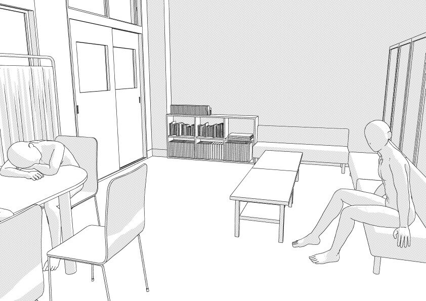 【3D】 学校の保健室 クリスタ用3D素材データcs3o