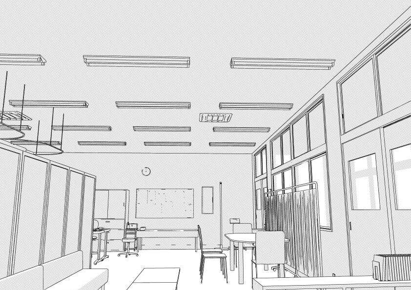 学校の保健室 クリスタ用3D素材データcs3o