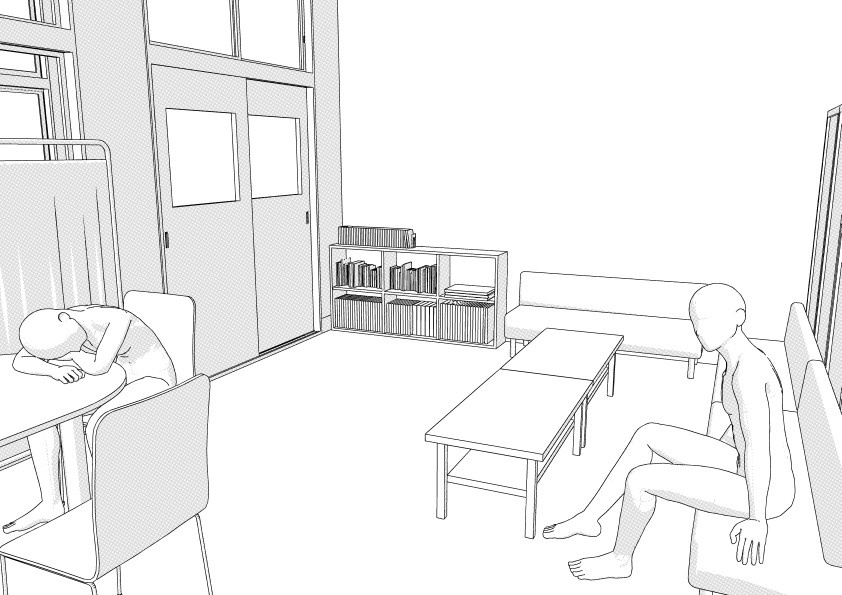 学校の保健室 クリスタ用3D素材データcs3o