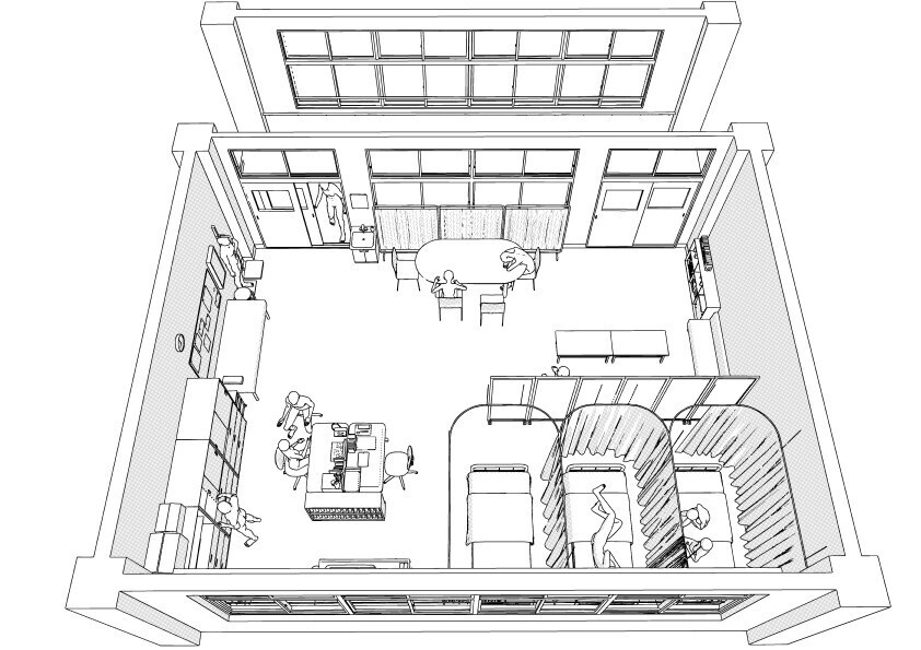 【3D】 学校の保健室 クリスタ用3D素材データcs3o