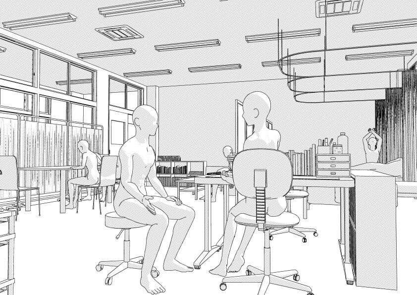 【3D】 学校の保健室 クリスタ用3D素材データcs3o