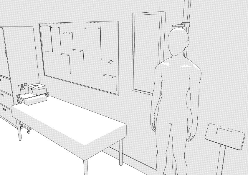 学校の保健室 クリスタ用3D素材データcs3o
