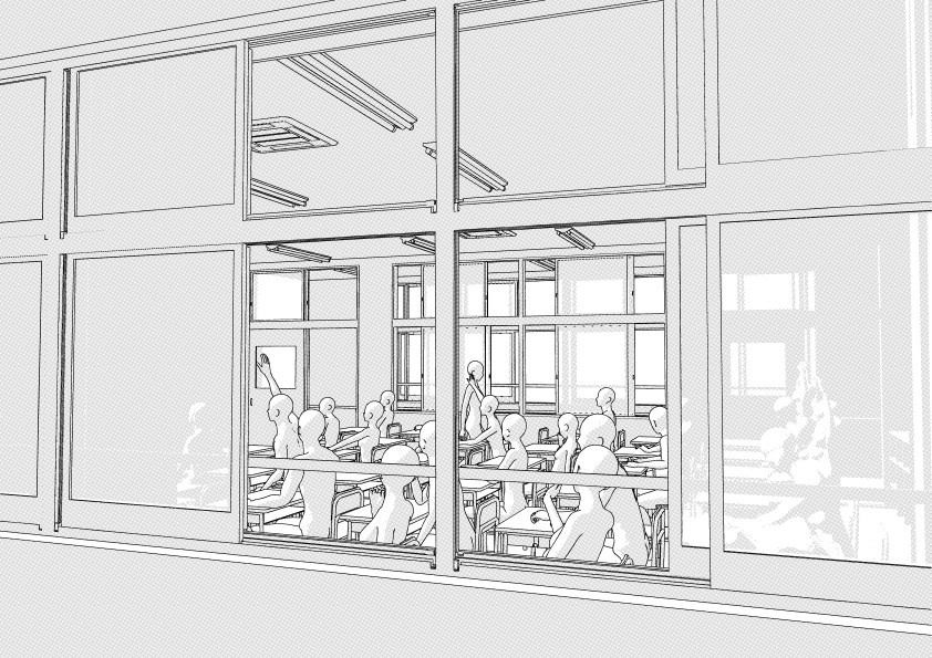 【3D】 学校の教室 クリスタ用3D素材データcs3o