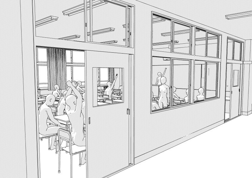 【3D】 学校の教室 クリスタ用3D素材データcs3o