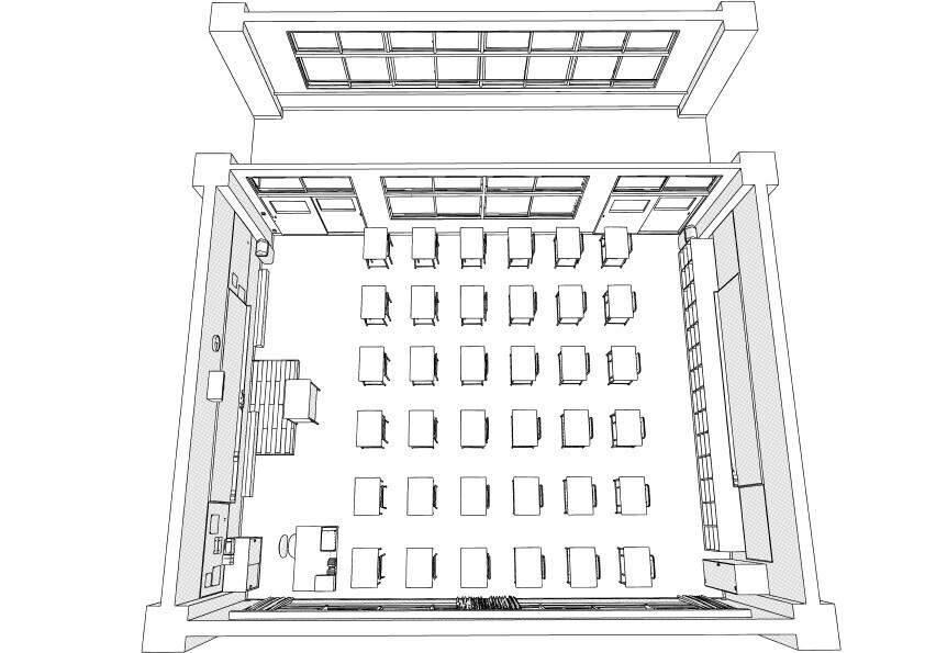 【3D】 学校の教室 クリスタ用3D素材データcs3o
