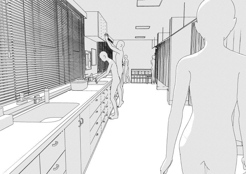 【3D】 病院の診察室 クリスタ用3D素材データcs3o