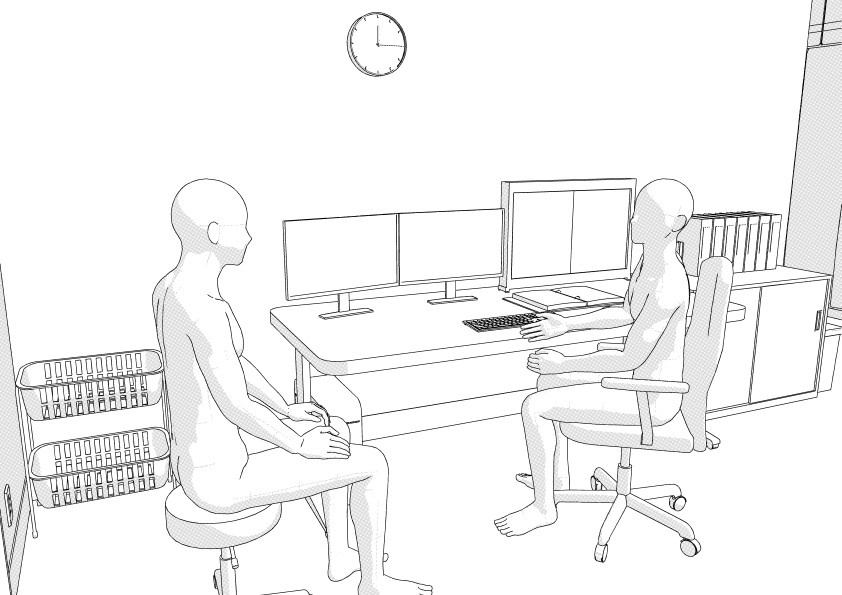 【3D】 病院の診察室 クリスタ用3D素材データcs3o