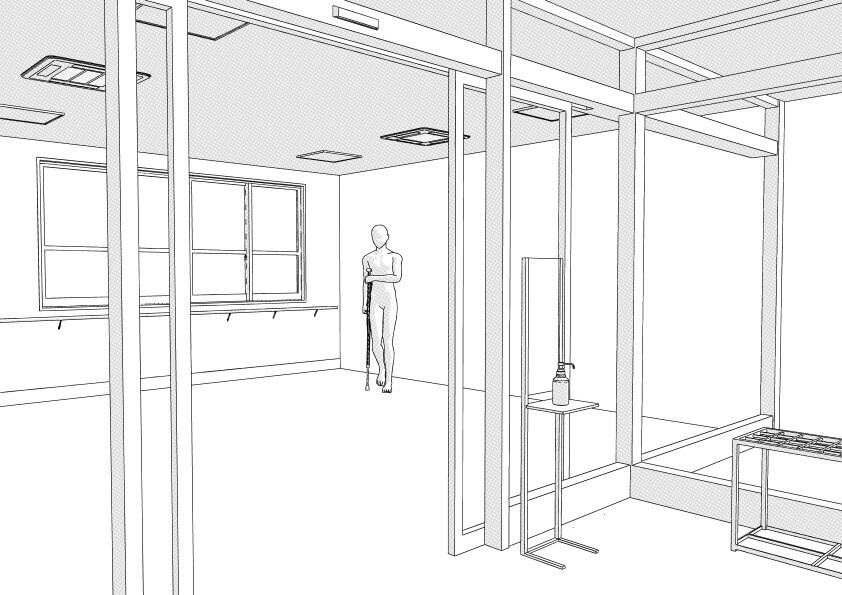 【3D】 病院の正面玄関 クリスタ用3D素材データcs3o