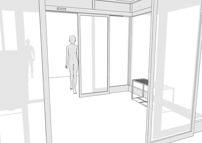 【3D】 病院の正面玄関 クリスタ用3D素材データcs3o
