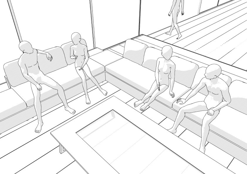 【3D】 オフィス-屋上テラス クリスタ用3D素材データcs3o