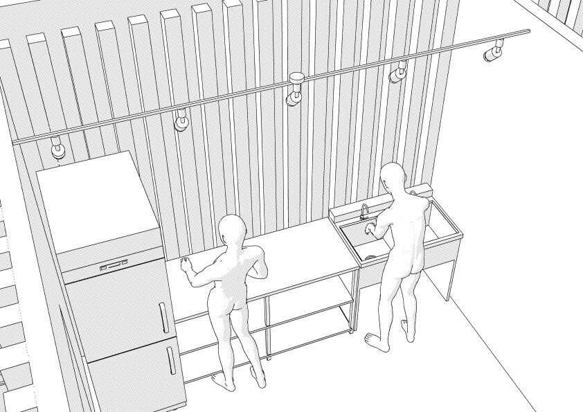 【3D】 オフィス-カフェ・ベーカリー・コーヒーショップ クリスタ用3D素材データcs3o