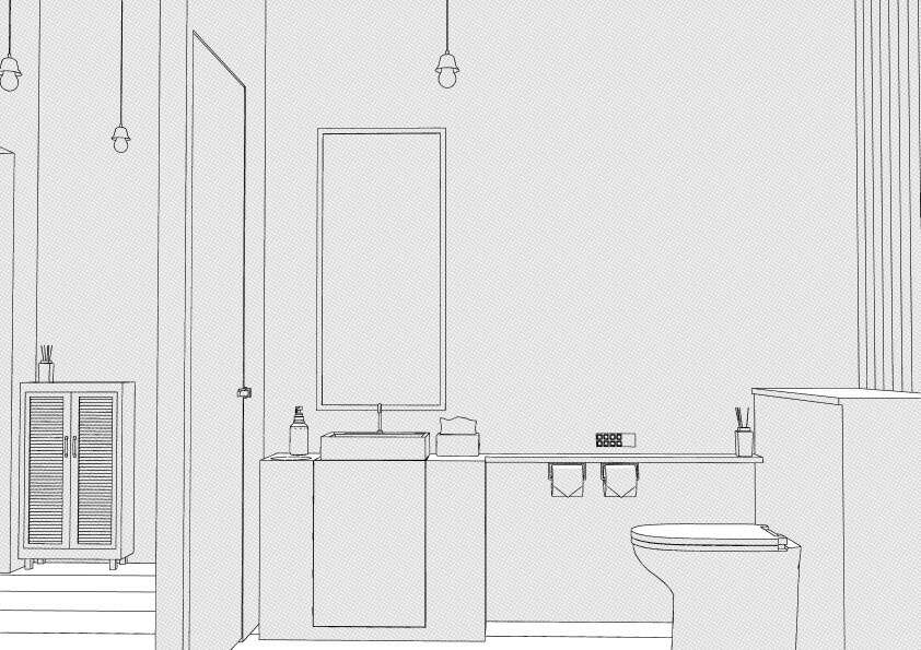 【3D】 オフィス-カフェ・ベーカリー・コーヒーショップ クリスタ用3D素材データcs3o