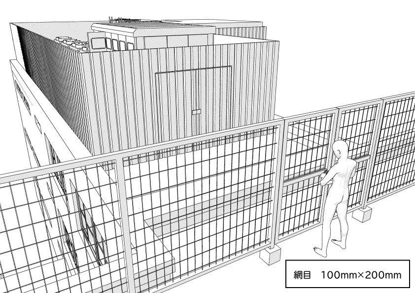 【3D】 病院の屋上と外観 クリスタ用3D素材データcs3o