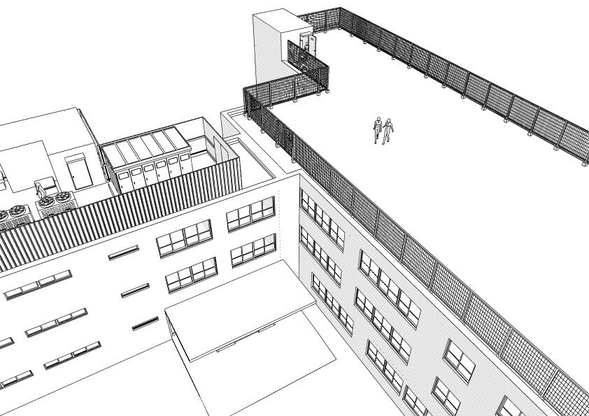 【3D】 病院の屋上と外観 クリスタ用3D素材データcs3o