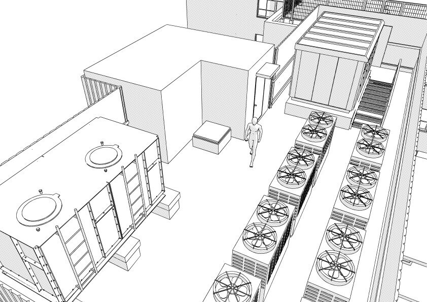 【3D】 病院の屋上と外観 クリスタ用3D素材データcs3o