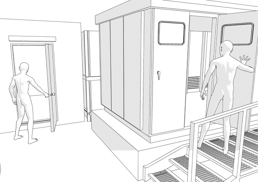 【3D】 病院の屋上と外観 クリスタ用3D素材データcs3o