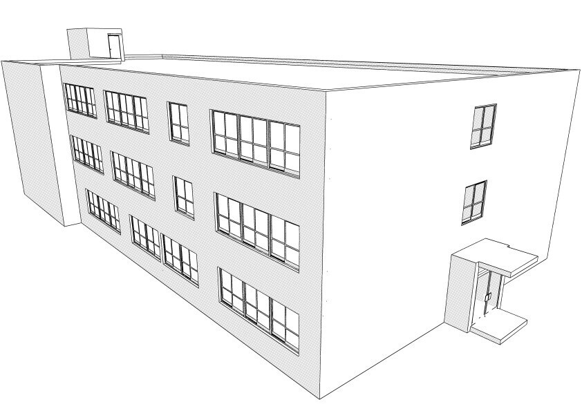 【3D】 病院の屋上と外観 クリスタ用3D素材データcs3o