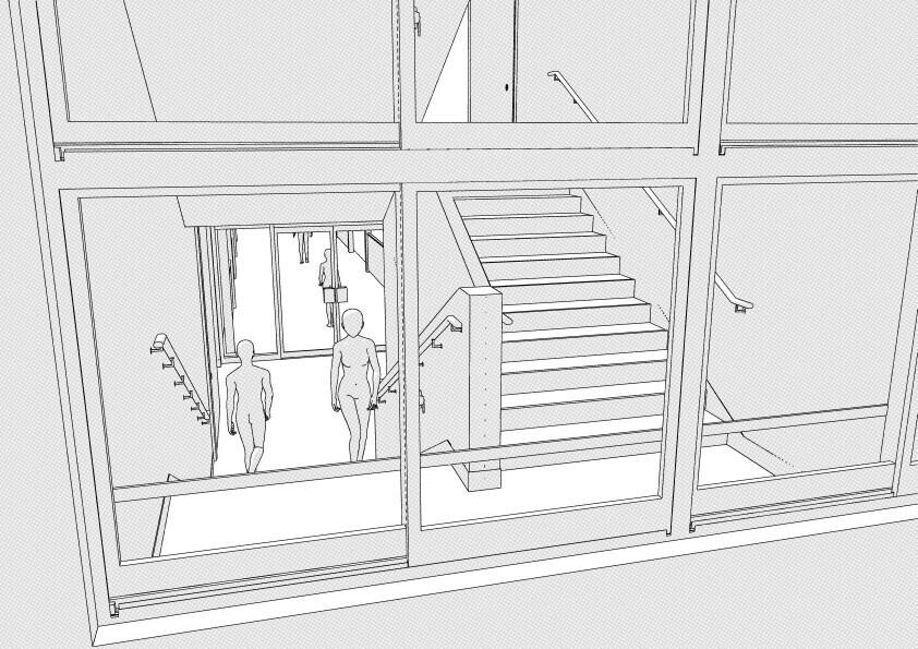 【3D】 学校の職員玄関から廊下・階段・トイレ クリスタ用3D素材データcs3o
