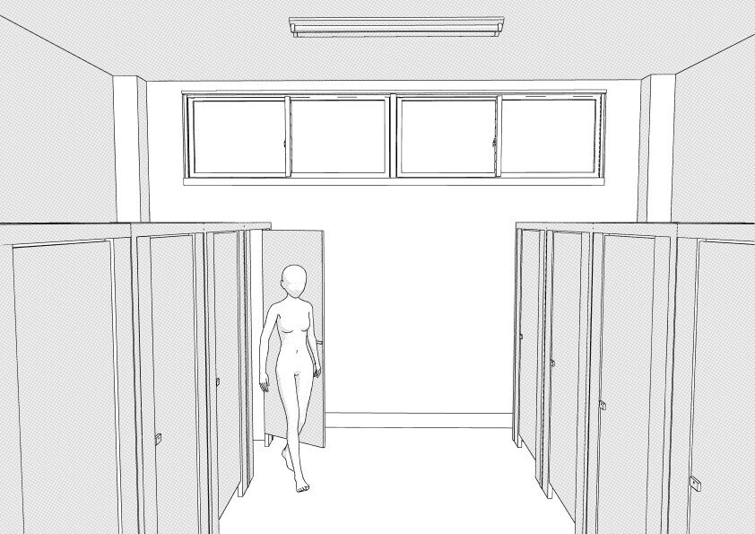 【3D】 学校のトイレ(男子と女子) クリスタ用3D素材データcs3o