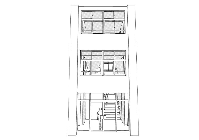 【3D】 学校の階段 クリスタ用3D素材データcs3o