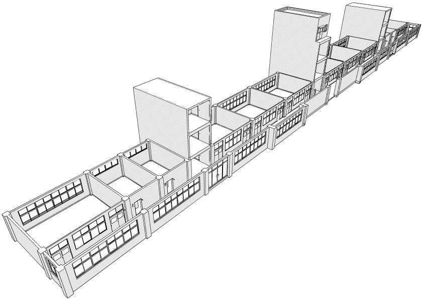 【3D】 学校の廊下と空教室 クリスタ用3D素材データcs3o