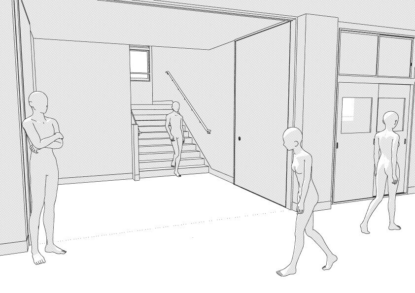 【3D】 学校の廊下と空教室 クリスタ用3D素材データcs3o