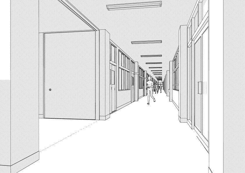 【3D】 学校の廊下と空教室 クリスタ用3D素材データcs3o