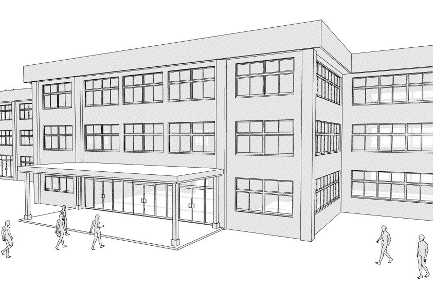 【3D】 学校の校舎 クリスタ用3D素材データcs3o